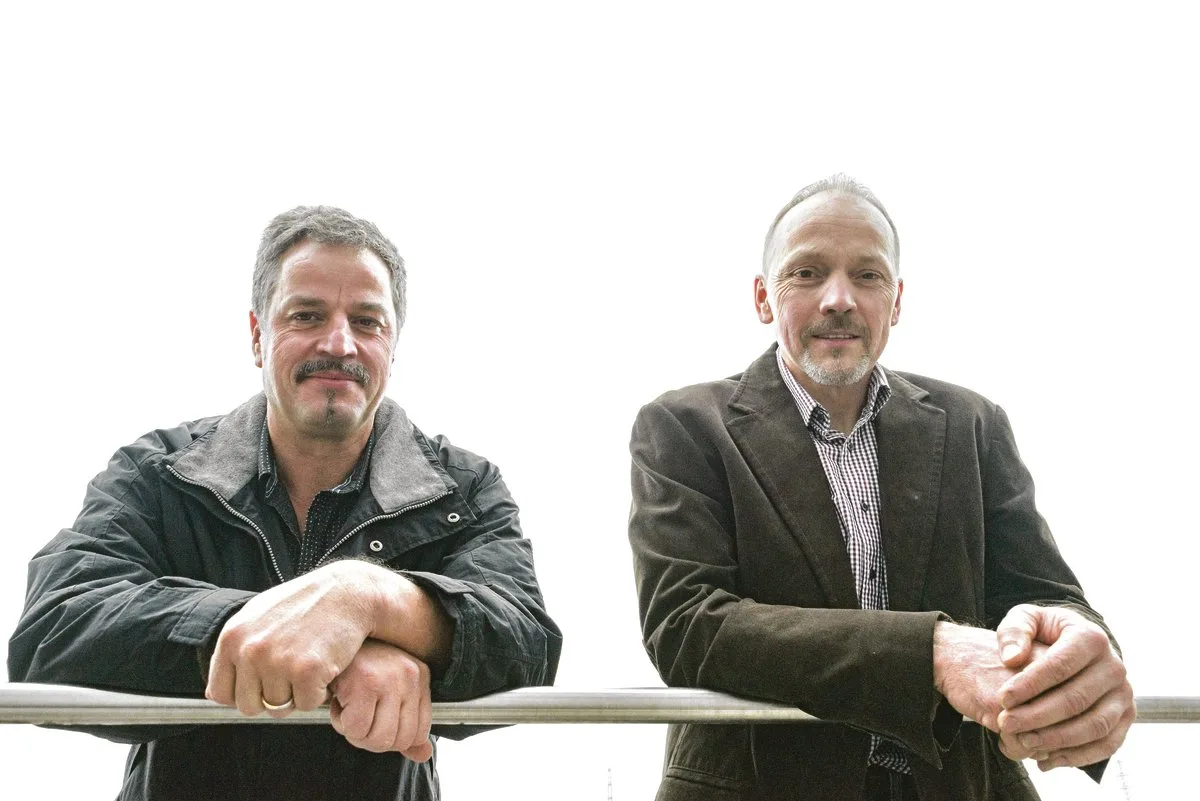 d9cebaf3461039baa89d1075ba3b8ab2b9f451c3 Peter Bütler (l.) und Hugo Abt sind froh, dass sie die Zukunft der Freiämter Käserei und der Milchgold Käse AG sowie der Milchgold Handels AG sichern konnten.(Bild hja)