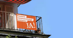 Waren in den letzten Monaten überall zu sehen: Fahnen der Befürworter. (Bild pd)
