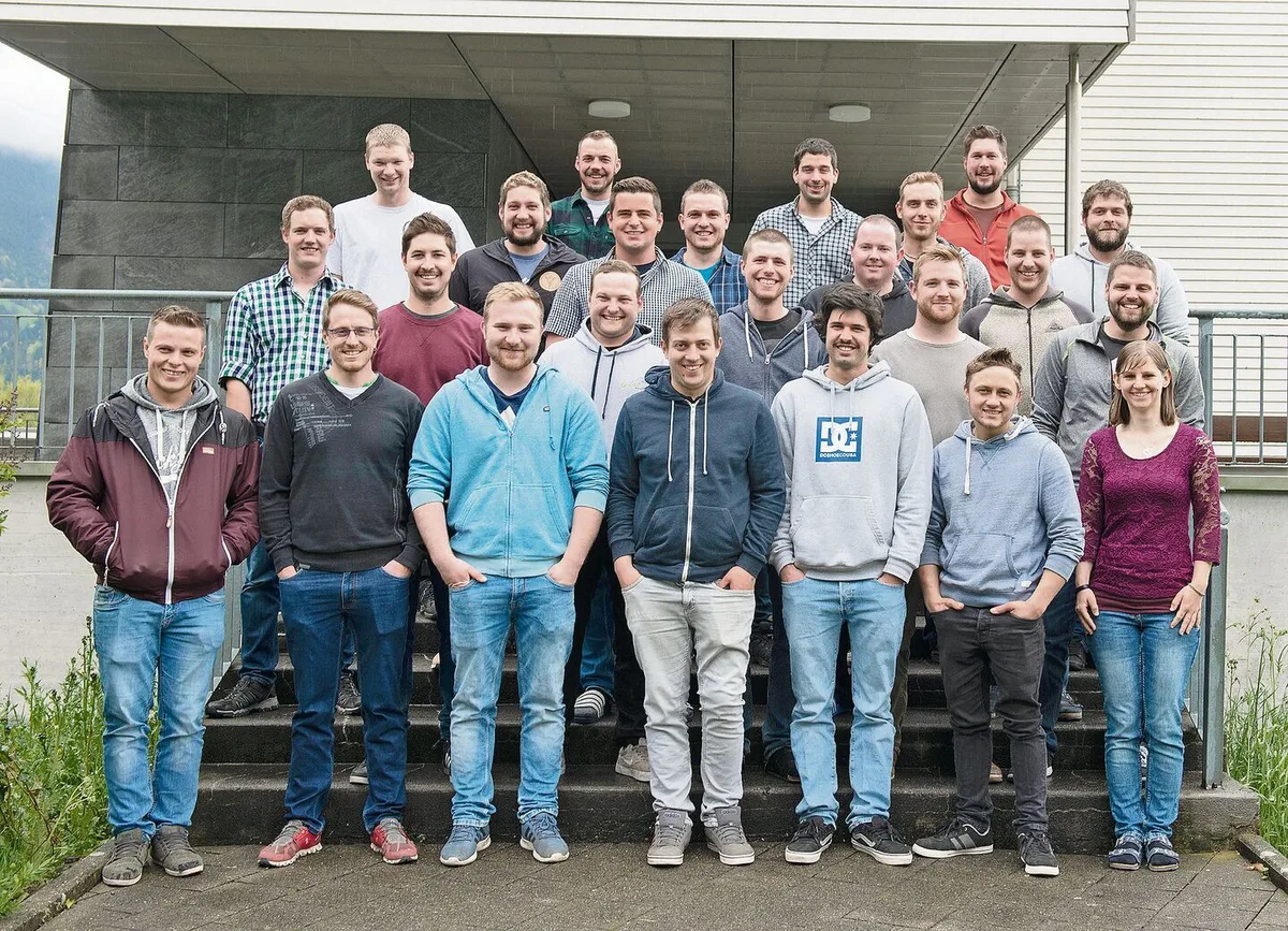 Klassenfoto des Kurses 2019/2022 am BWZ Uri.