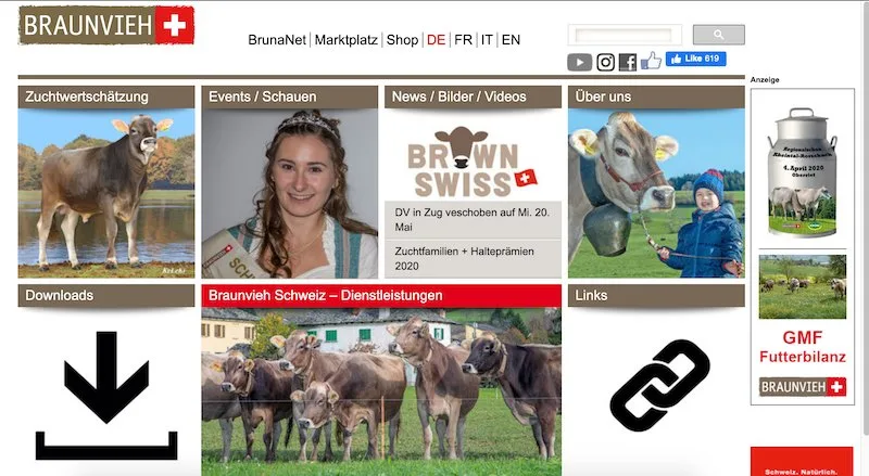 8beec9b0e35c11212cc747ad70170d1890f89966 Neues Datum für die DV von Braunvieh Schweiz: 20. Mai in Zug. (Bild pf)
