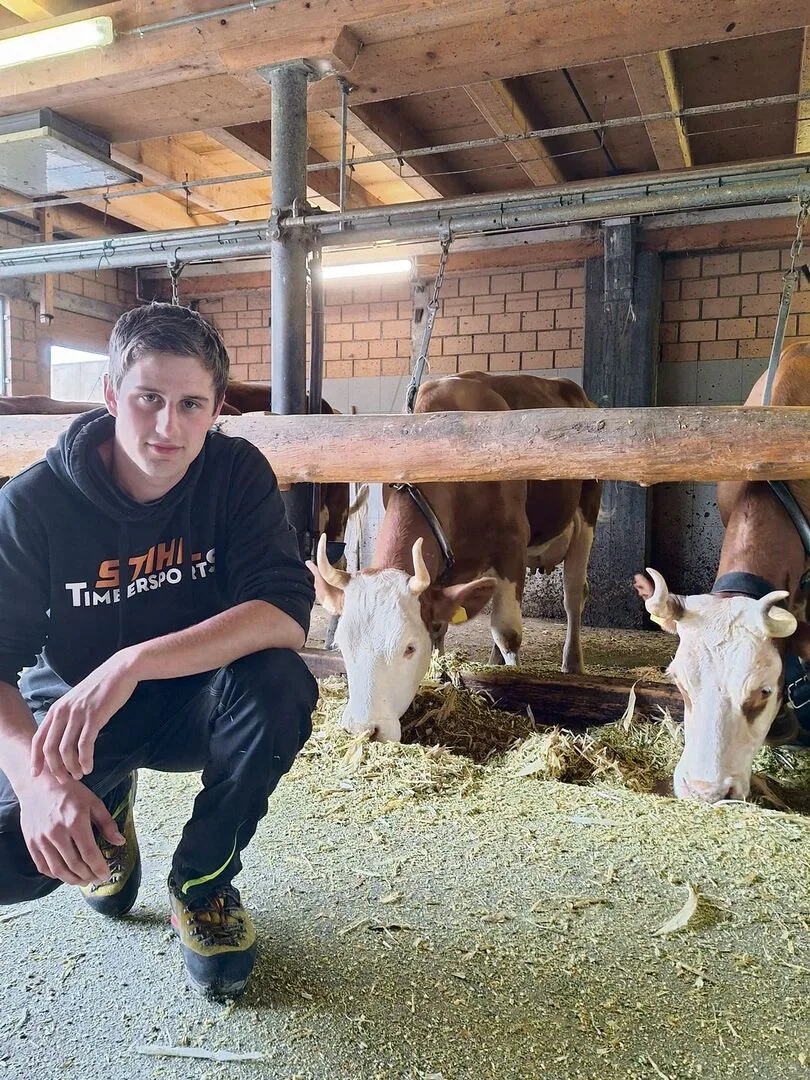 Für den 20-jährigen Jonas Reber aus Fahrni b. Thun BE ist das RAUS-Programm im Winter ein grosser zeitlicher Aufwand.