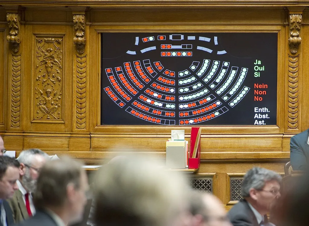 7a40e418433391dbe797b00d6890e6651dee838d Welches Ergebnis diese Wand in der heutigen Abstimmung des Nationalrats zeigen wird, hat für die Landwirtschaft in der Schweiz eine grosse Bedeutung. (Bild Parlamnentsdienste, 3003 Bern)