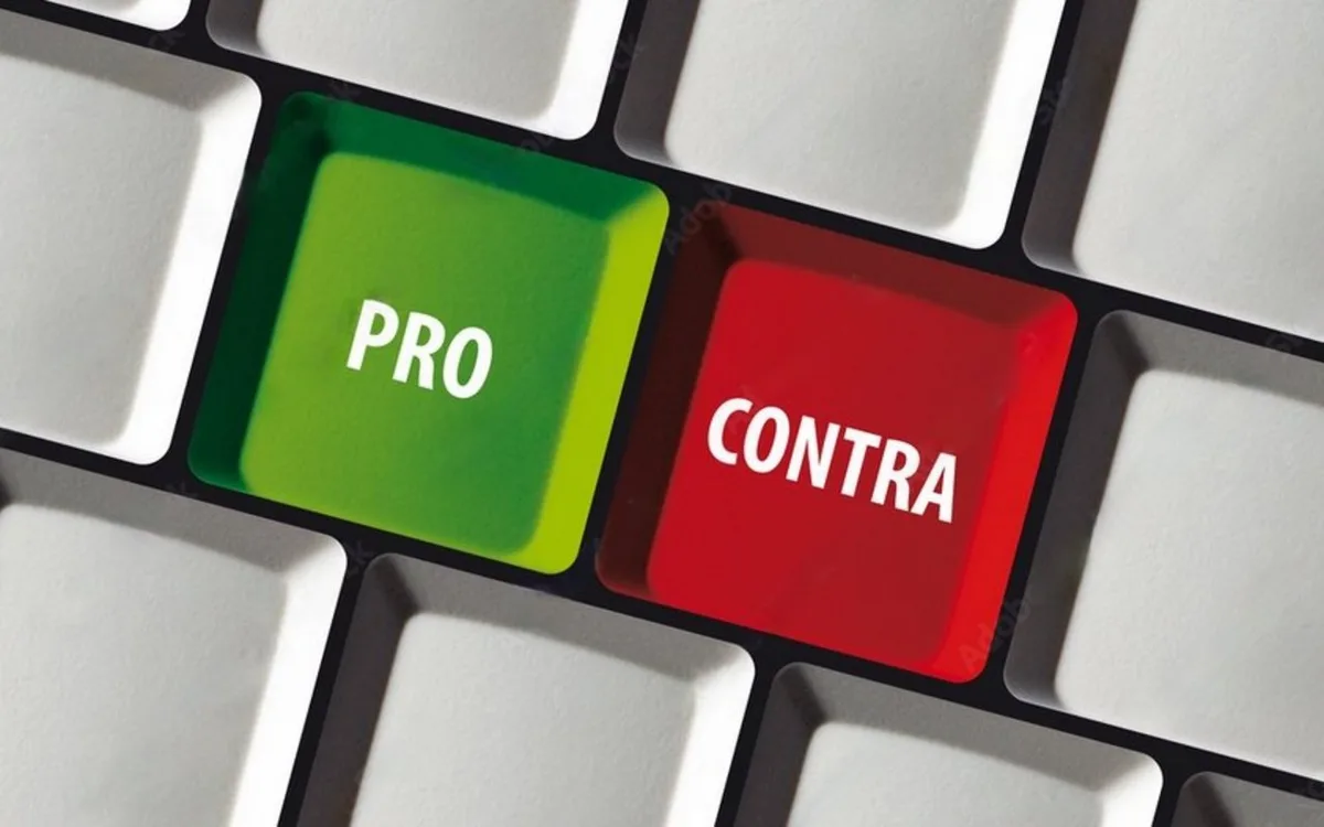 pro-contra_tastatur_symbolbild Tastatur mit Pro und Contra-Tasten, Symboldbild