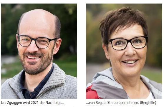 69f1a5b01298506503e6036ea23d6e221c302445 Kurt Zgraggen wird 2021 die Nachfolge von Regula Straub übernehmen. (Bild Berghilfe)