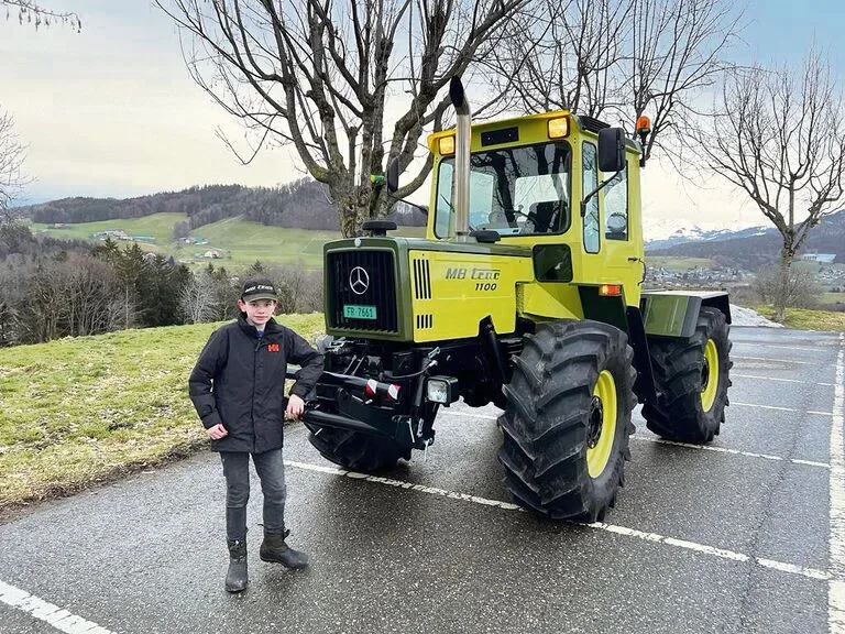 015bbb199d29cc7c788efc1499deeae2a6d2407a1ec04d9afb628f22bb8f9643 Frédéric Andrey ist ein grosser Oldtimer-Fan; besonders begeistert ist er von MB-Trac.