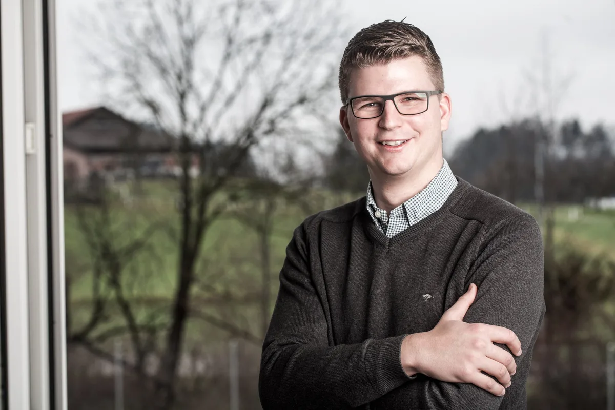 599d4db5cd3429f47a8cc495c9b755a5301358bd Mike Egger ist Nationalrat (SVP) und Fleischfachmann. (Bild M. Egger)