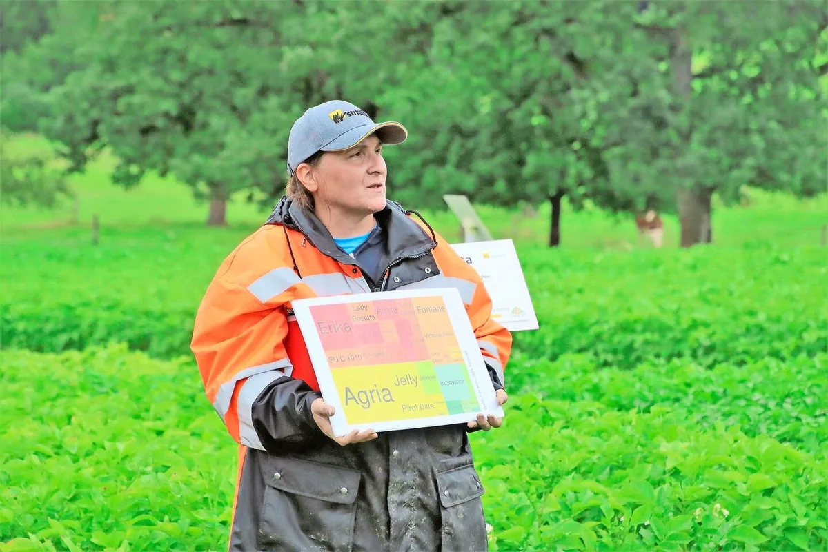 Sonja Basler, Strickhof-Fachbereich Ackerbau, hat das Versuchsfeld angelegt und ist für die Betreuung verantwortlich.