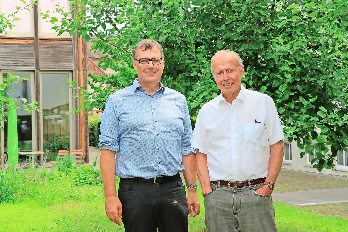 SBBG-Spitzen Rolf Gerber (r.), August Köpfli.