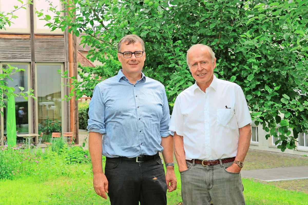 203420500962d77c694e3ae7249005aefad5d5465ead85c2d373032c73c36408 SBBG-Spitzen Rolf Gerber (r.), August Köpfli.