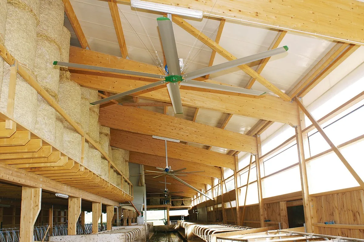 6d7704356937dd89d836aeffe5ea4ce908f89f6d Decken-Ventilatoren sind leise und wartungsarm. (Bild Amagosa)