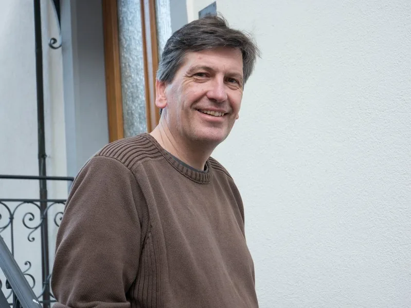 Lukas Müller beim Treffen in Zürich. Er arbeitet an der Cornell University in New York. (ep)