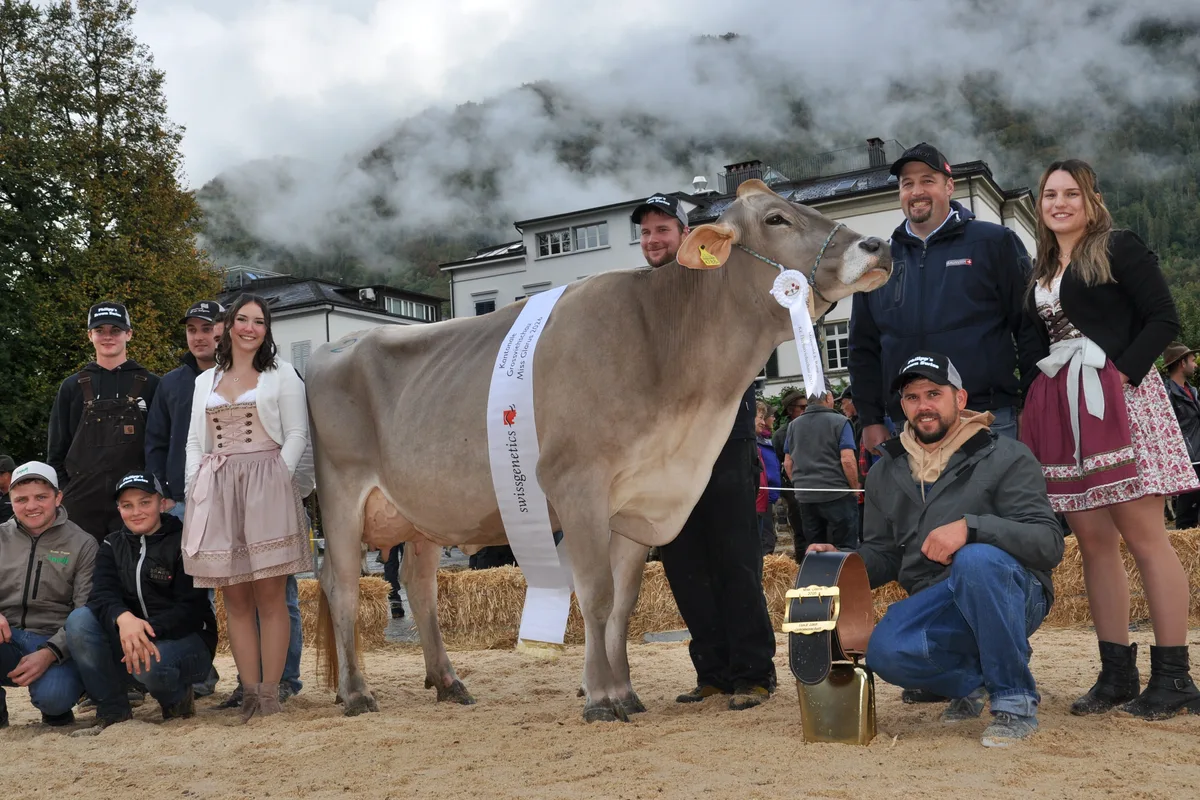 Miss Glarus.JPG Ihre gute Ausstrahlung machte Erotica zur Miss Glarus – sehr zur Freude der Züchterfamilie aus dem Linthal.