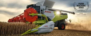 Die Trion-Mähdrescher von Claas sind durch den werkzeuglosen Fruchtwechsel und einer großen Auswahl an Schneidwerkstypen laut Hersteller echte Allrounder.