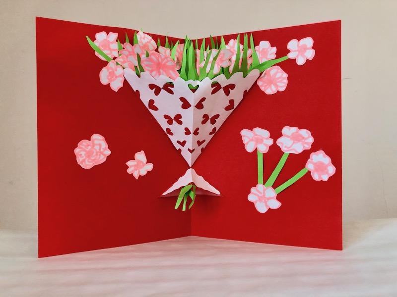 Pop-Up-Karte zum «danke» sagen am Muttertag. (Bilder und Video Esther Thalmann)