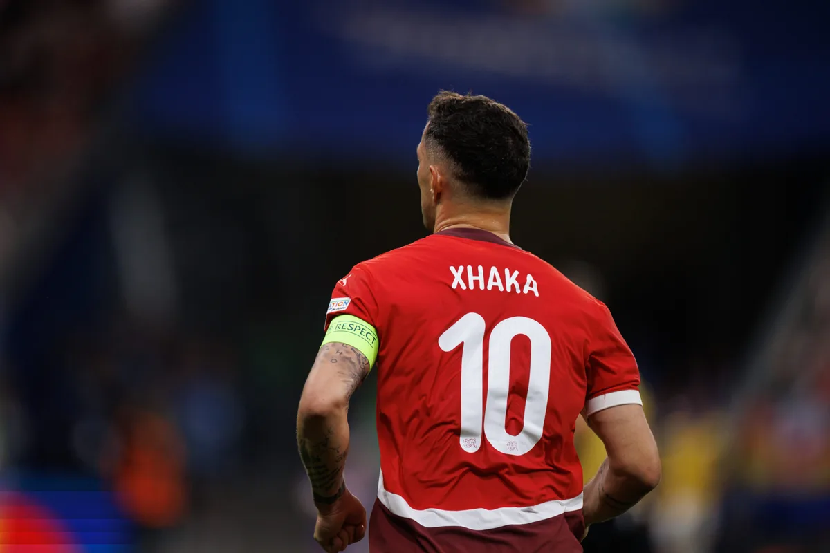 Frankfurt,,Germany,-,06,23,2024:,Granit,Xhaka,Seen,During Die Schweiz und Kosovo haben die besten Verbindungen. So zum Beispiel durch Granit Xhaka. Nun kommt es zum Freihandelsabkommen mit Kosovo. Was heisst das für die Schweizer Bauern und Bäuerinnen?