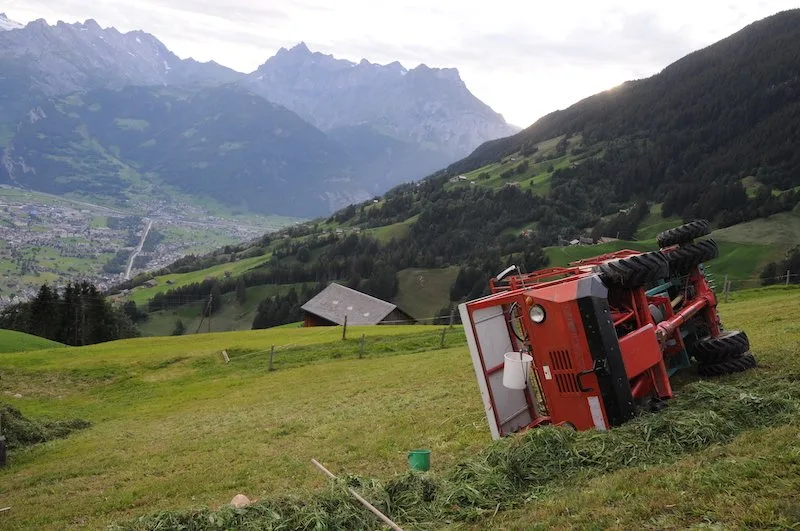 be1906809e083c8748509b410091d8c538fd0d0c Fahrzeugstürze gehörten im vergangenen Jahr zu den häufigsten Unfällen, die gemeldet wurden. (Bild Kapo Uri)