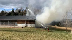 Für den Brand waren neben der Kantonspolizei Zürich, Rettungskräfte aus Winterthur, Wiesendangen und Andelfingen im Einsatz.