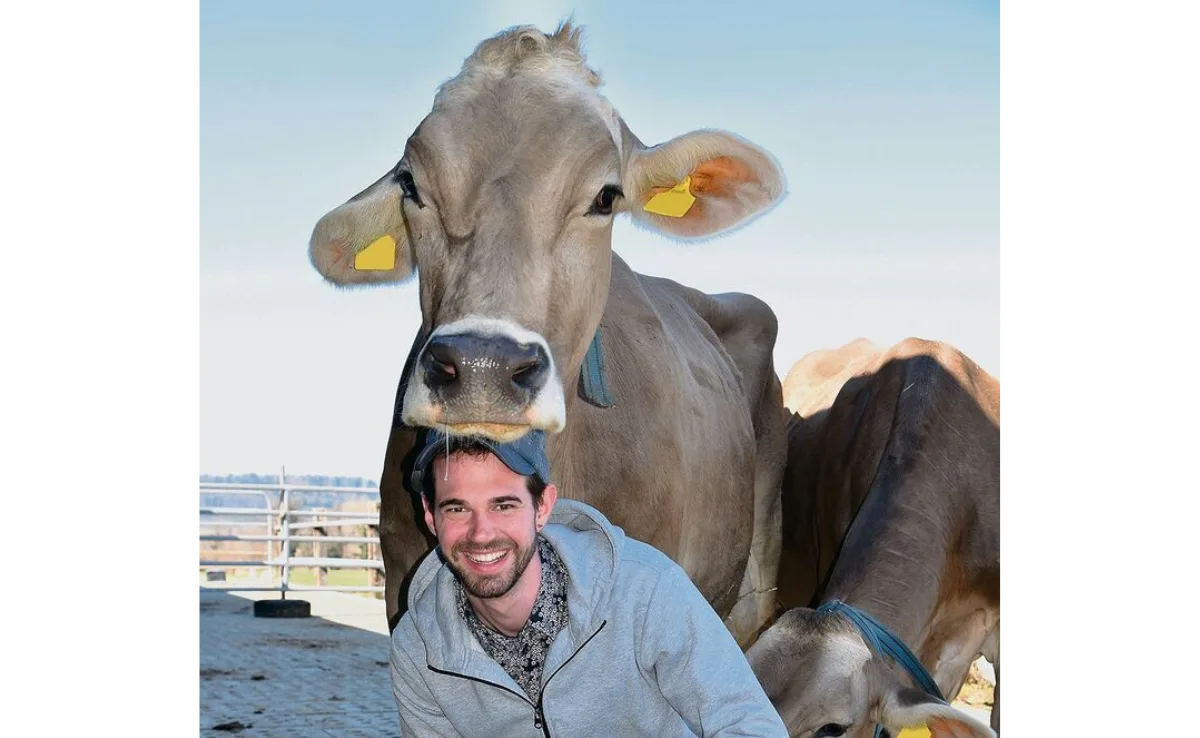 Mit Stefan Büsser vor der Kamera: «Mein Mörli ist eine super Filmkuh»