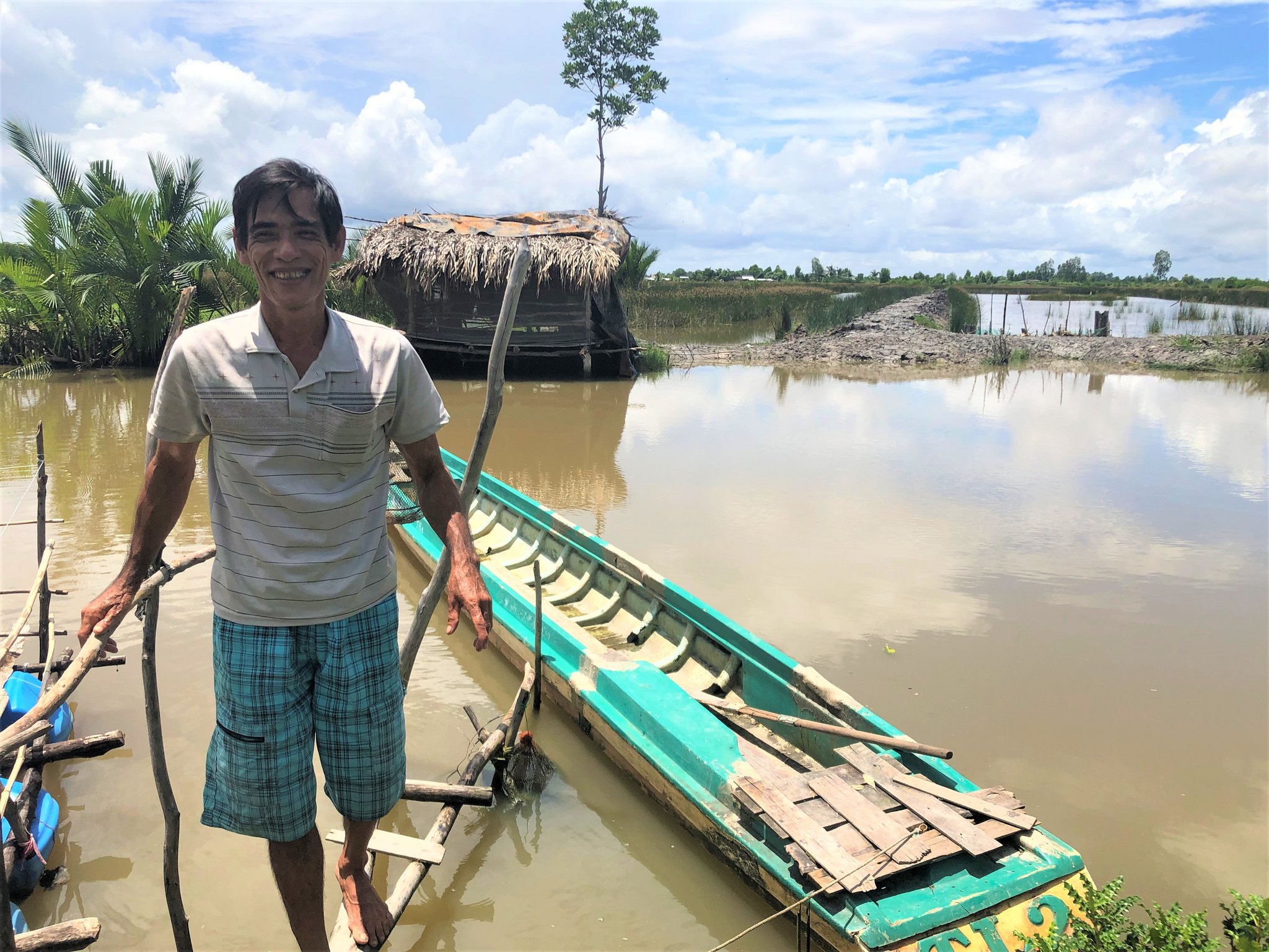 Land unter im Mekong-Delta