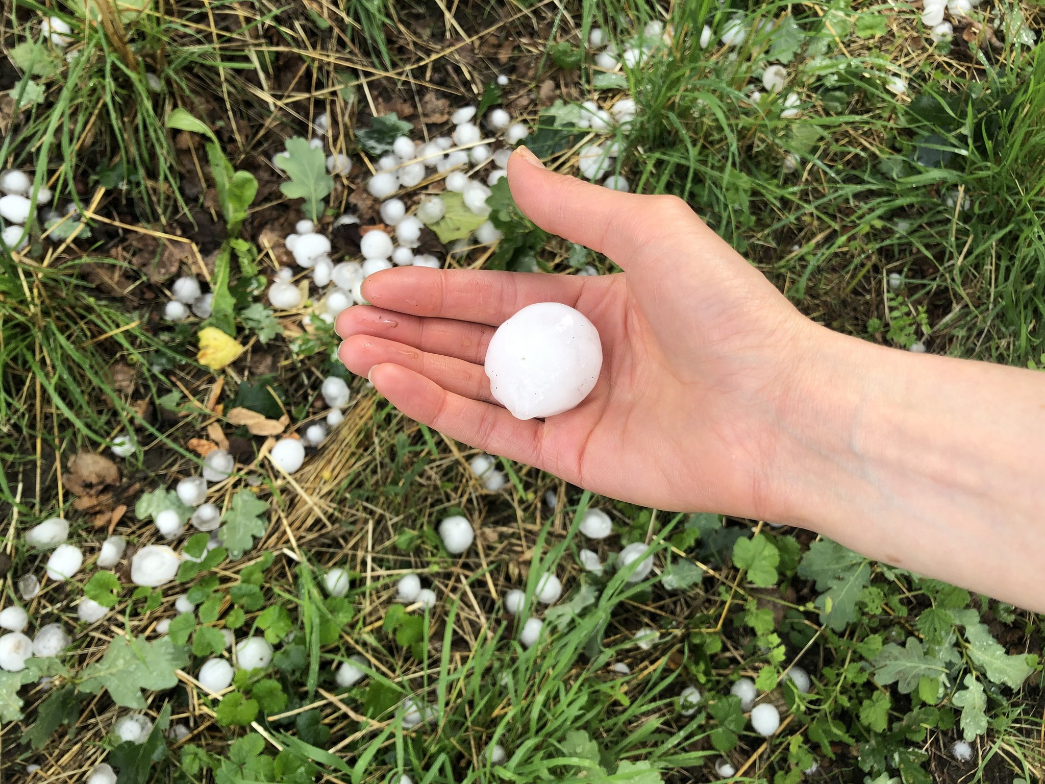 Hagel vom Donnerstag in Burgdorf sorgt für Millionenschäden