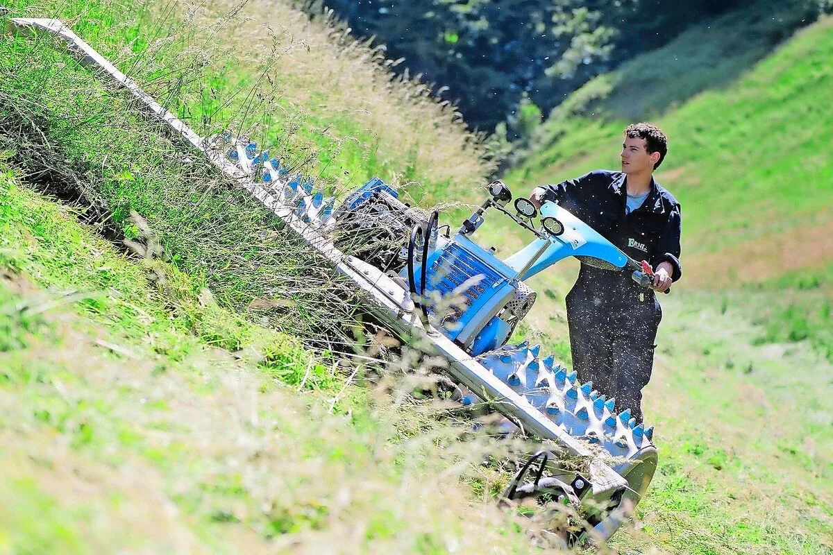 Mähen im Steilhang soll sich wieder lohnen.