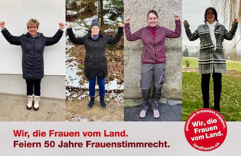 67b95ce0910f5ccb97c8b85583ab3d51ca0e3cd6 Vorstandsfrauen des SBLV zusammengereiht zur einer Wir-Kette. (Bild SBLV)