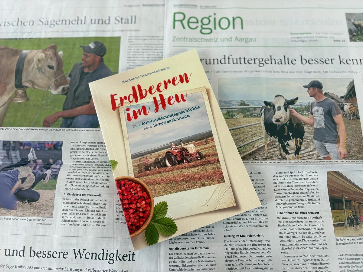 Ihre Geschichten, die ursprünglich in der BauernZeitung erschienen sind, hat die Autorin für das Buch «Erdbeeren im Heu» noch erweitert. 