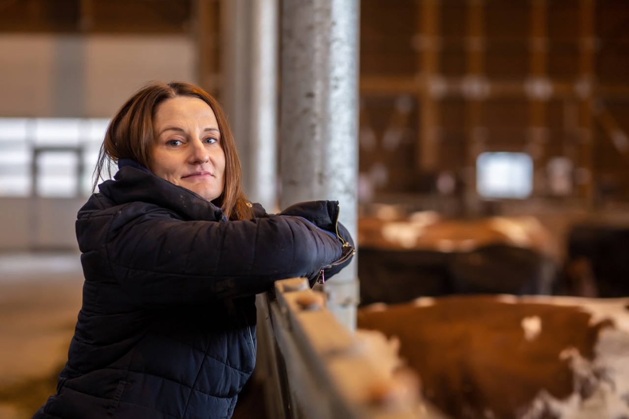 Landwirtin Christina Geiser hat ihre Investitionen genau durchdacht. Bild: Pia Neuenschwander