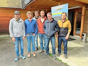 Gran-Alpin-Vorstand (v. l.): Curdin Caduff, Michael Dick (neu), Töni Gujan, Christian Obrecht, Gian Demarels und Andri Baltermia.