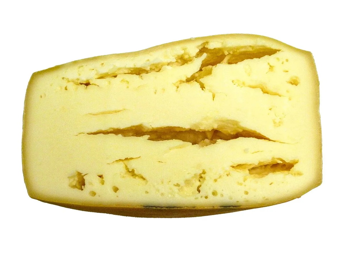 a2a9b5665a872fbfd74a91573f4f1fd1a026f85f056a405711a59513bb5cd065 Solcher Käse lässt sich offensichtlich nicht mehr verkaufen. Die Mängel sind optisch, aber auch geschmacklich.