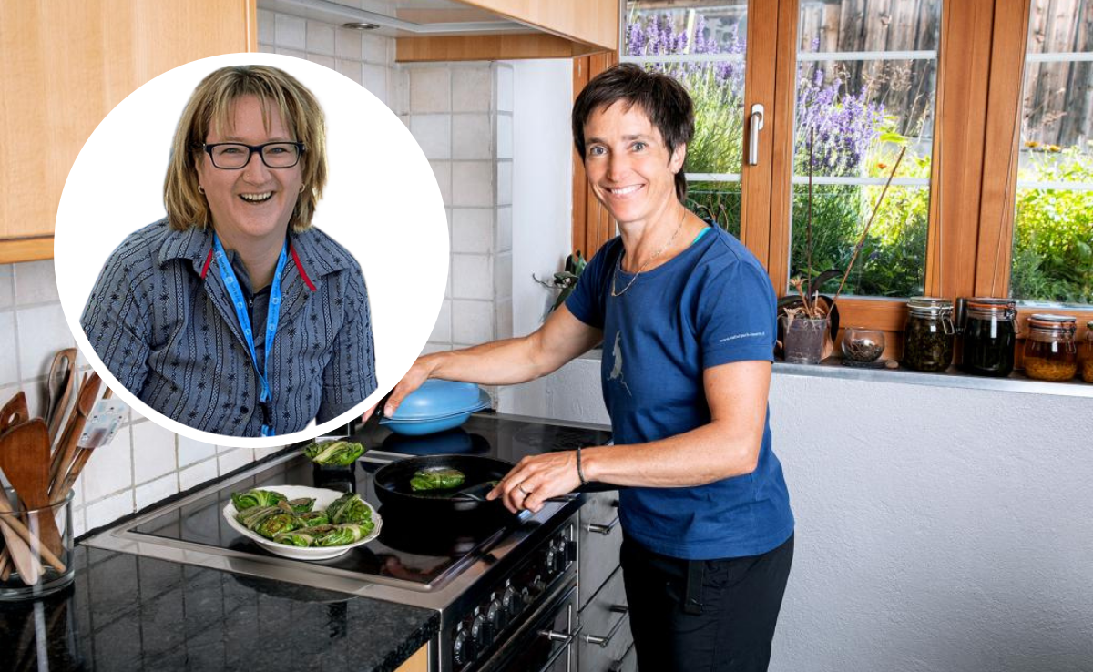 Die gelernte Köchin Andrea Wyss verrät Tipps und Tricks zum Menu von Regula Schmid