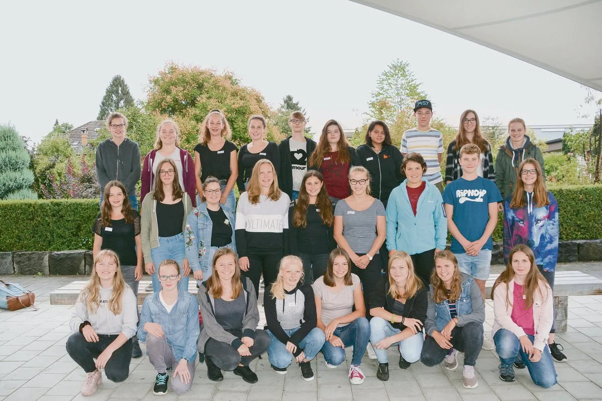 aeb2c8e028e40e1c2a80e8c717ccfaaf9c2a5fc5 Die neue Klasse 2019/2020 an ihrem Schultag im BBZN in Sursee. (Bild Franziska Jurt)
