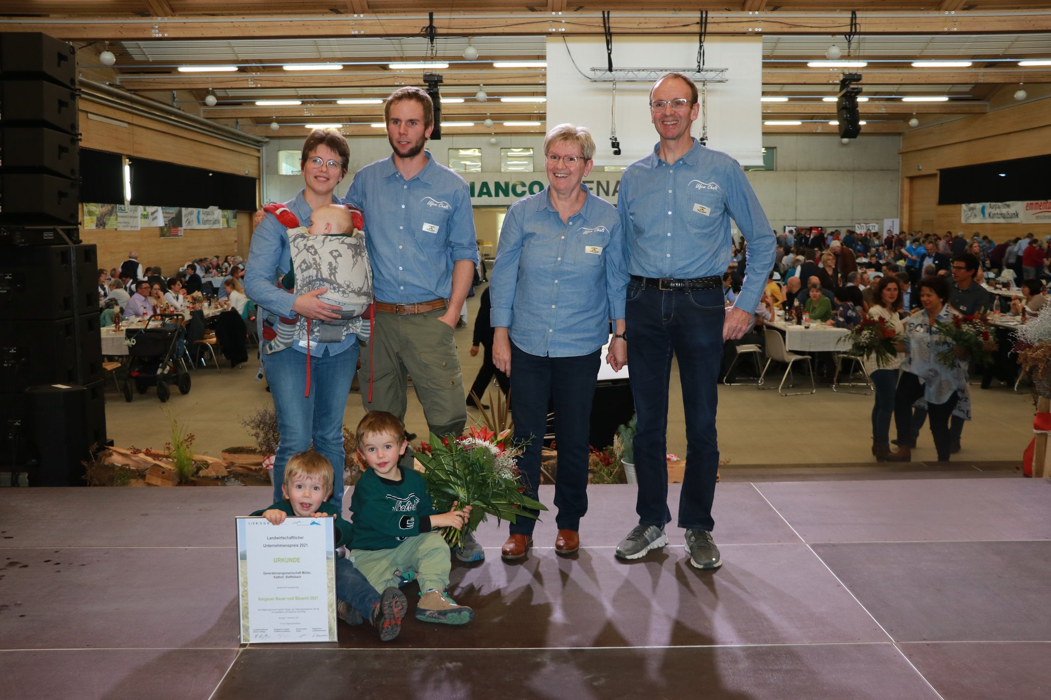 Die Generationengemeinschaft Müller gewinnt den landwirtschaftlichen Unternehmenspreis des Kantons Aargau