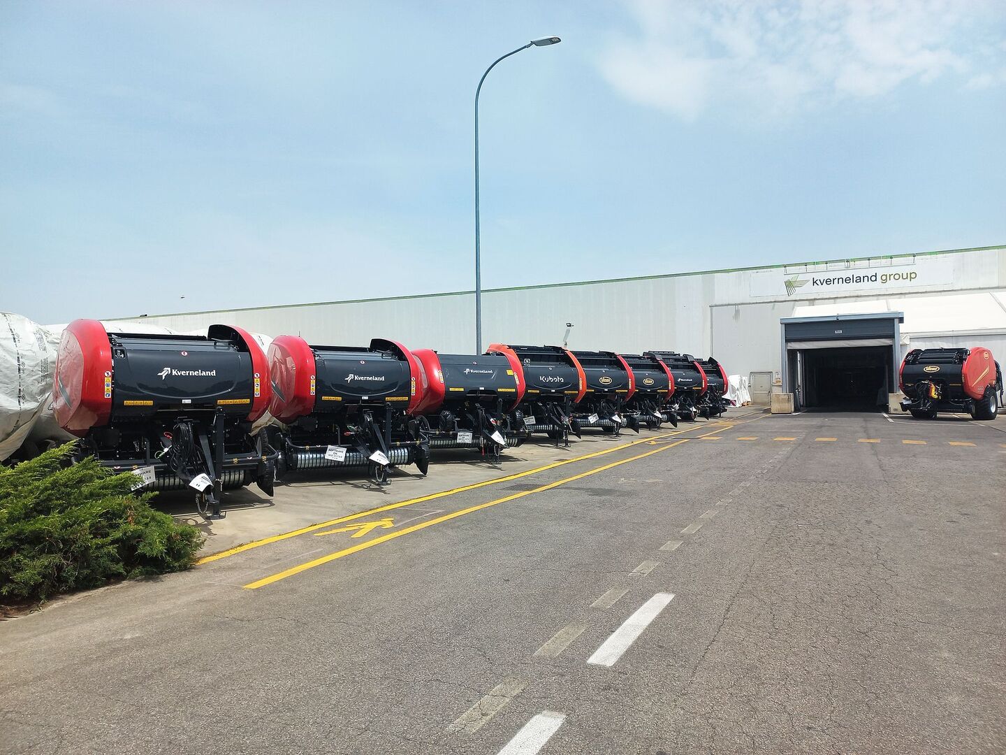 Rundballenpressen-Fabrik bei Kverneland-Group
