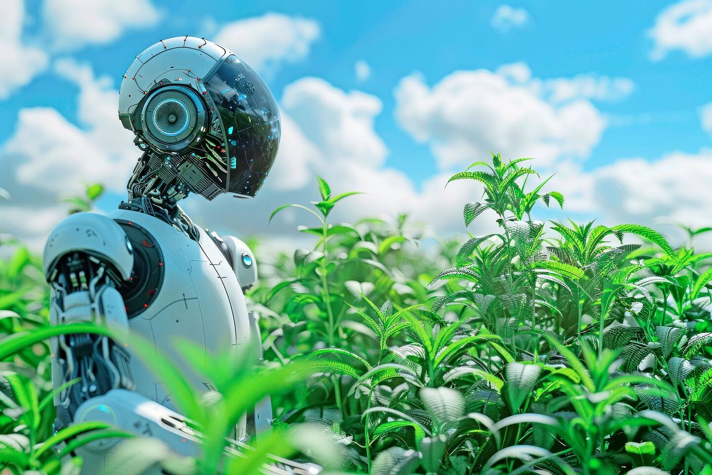 Ist das die Zukunft? Robotik auf dem Feld, die autonom mit KI über Pflegemassnahmen entscheidet.