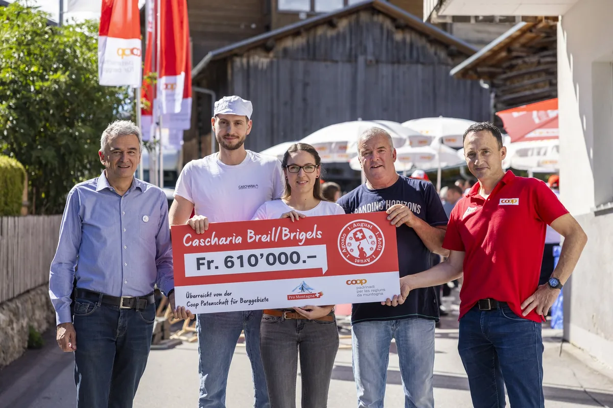 1.-August-Aktion-2023 Coop ermöglicht die Sanierung der bündnerischen Sennerei Cascharia