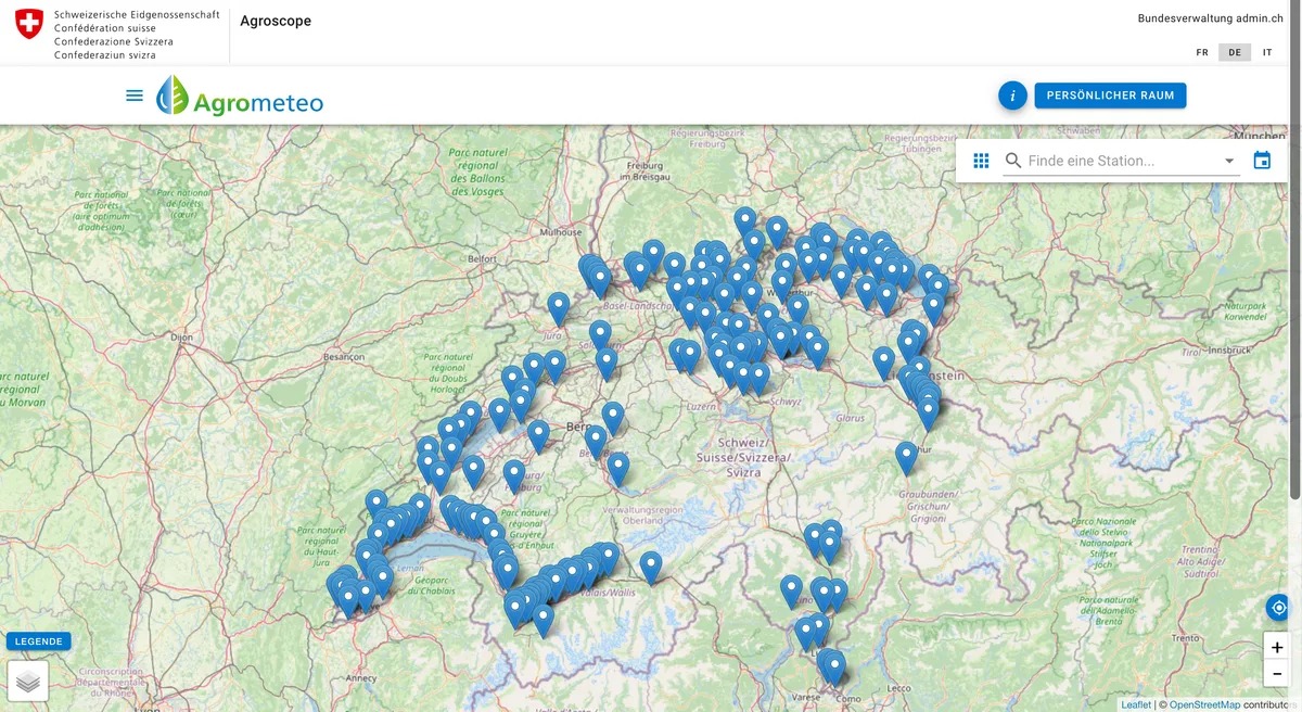 Agrometeo im neuen Design – so wird es genutzt