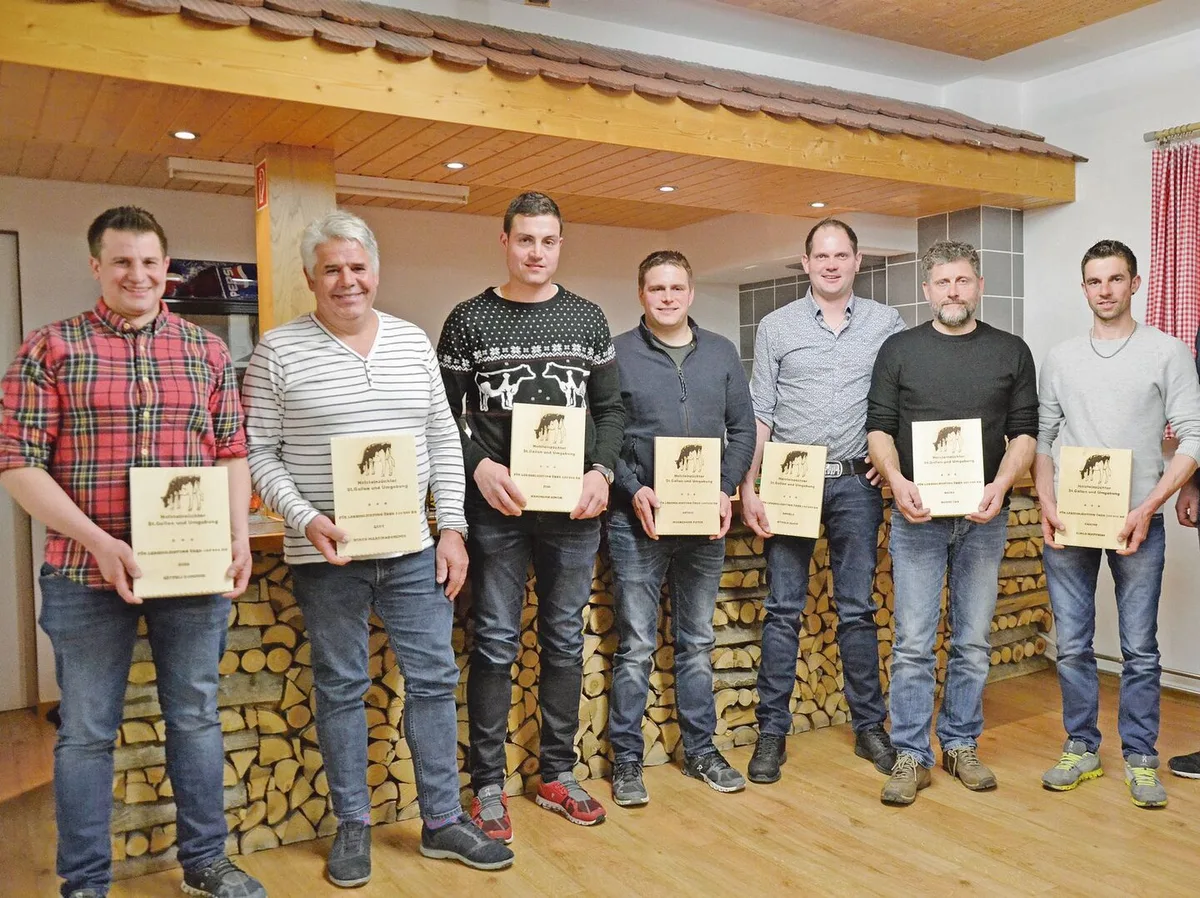 f9a9cafe1c1acc5b7e69a71cadb0a684b0e5483e5341769156db0717ec15f835 Dominik Sätteli, Martin Wirth, Simon Hanimann, Peter Mosberger, Alois Künzle, Urs Horni und Matthias Rimle (v. l. n. r.).