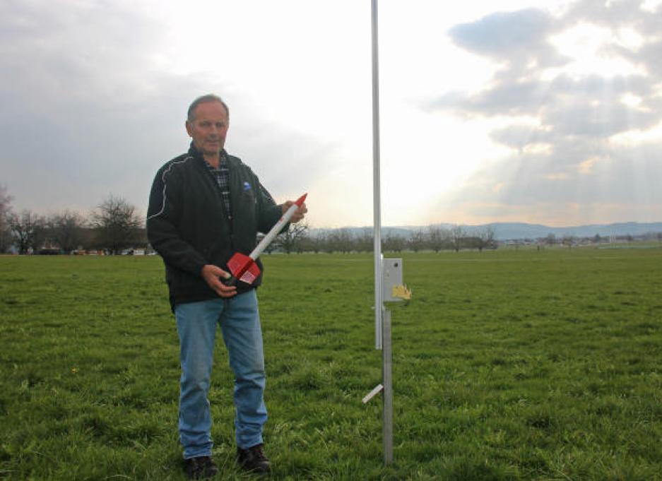 Bernhard Wick, Obmann der Hagelabwehr von Zuzwil. (Bild: Wiler Nachrichten/Pascal Scheiwiler)