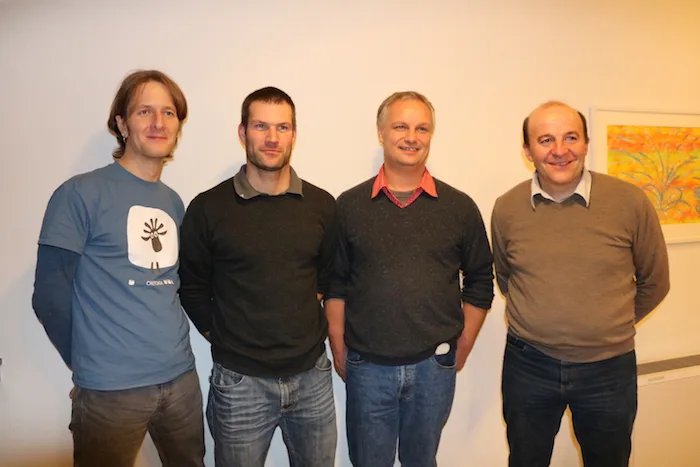 a6752cd54d1b62df76135a53ffedd1ec144cdb1b Initiativkomitee : Matthias Ruesch, Tobias Sommer, Lorenz Tassura und Martin Keller (es fehlt Simon Lepori). (Bilder Peter Bringold)
