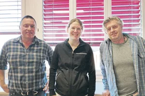 Jörg Streckeisen ist Obmann des Bio-Obstbaurings Ostschweiz, Anja Ackermann Beraterin für den Bio-Obstbau am Arenenberg und Franco Weibel Berater am Ebenrain (v. l.).