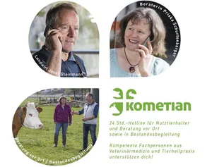 Kometian berät zur Homöopathie über eine Hotline und vor Ort auf den Betrieben. (Screenshot Kometian)
