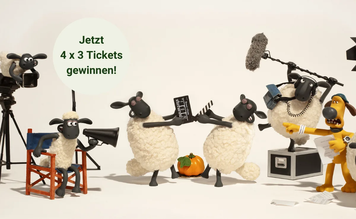 BZ – Titelbild Ticketverlosung Shaun das Schaf