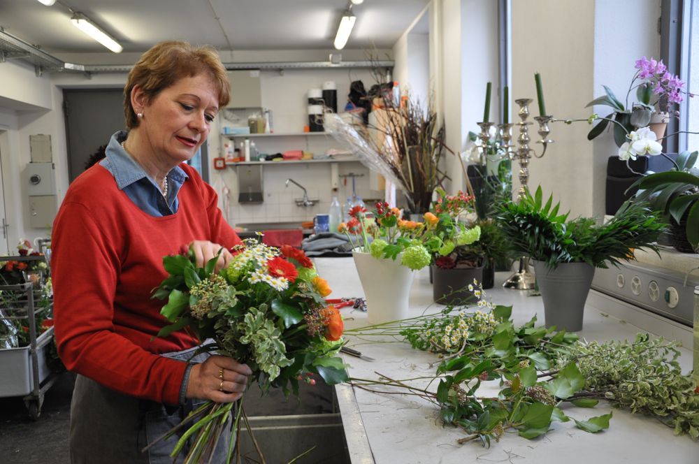 Bundeshausfloristin Brigitta Baumann. (Bild: Sara Fasolin)