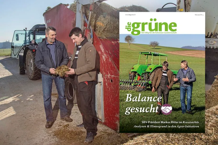 Das Mai Heft von «die grüne» behandelt unter anderem das Thema Humusgehalt auf Ackerflächen.. (Bild DG)