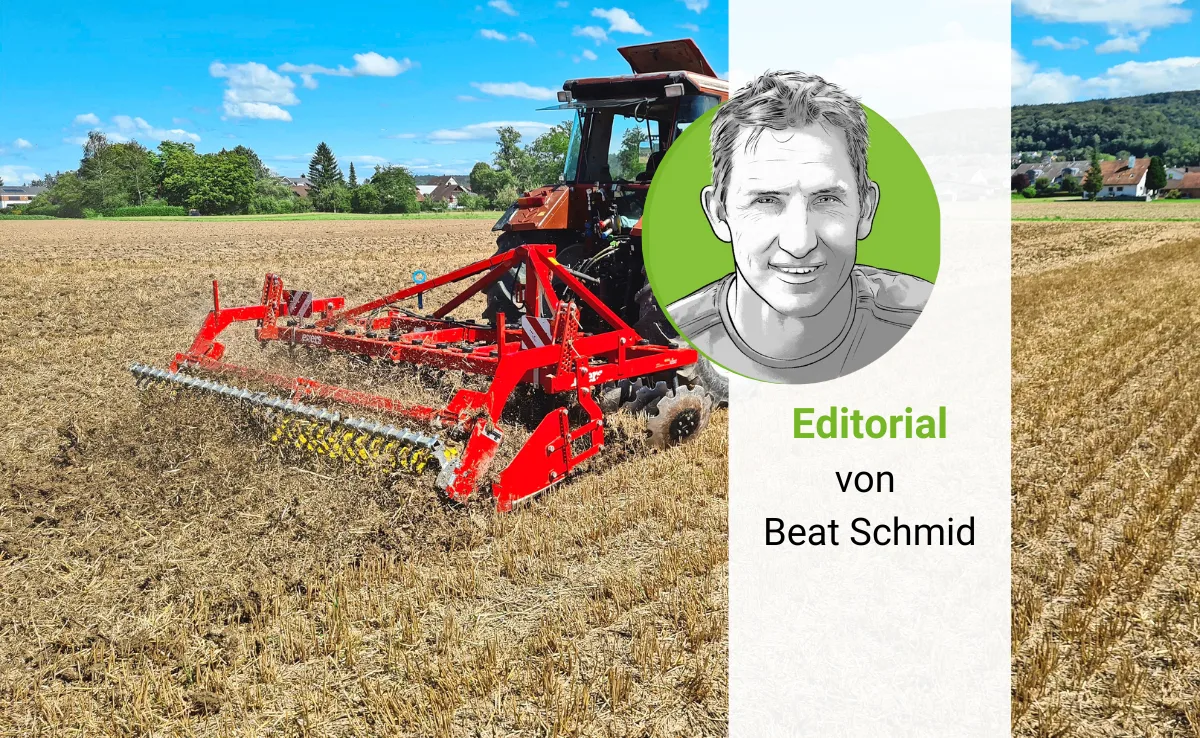 Editorial_DG_Beat_Schmid_rechts Stoppelfeld: Kratzen, spritzen oder begrünen? Editorial von Beat Schmid