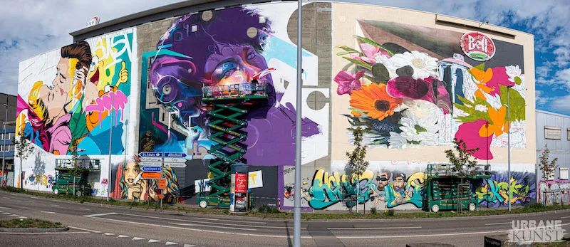 dcb5b06598becccb6a24f3500e5b954bdb0b697d Vom 20. bis 30. August findet auf dem Bell-Areal in Basel ein Urban-Art-Event statt. Internationale Künstler verschönern die Gebäudefassaden. (Bild Verein Urbane Kunst/www.kopro.ch)