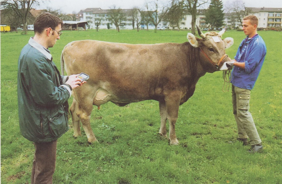 LBE-Experten_mit_Handheld-Computer_bei_der_Arbeit_in_den_90ern Der scharfe Blick der Experten