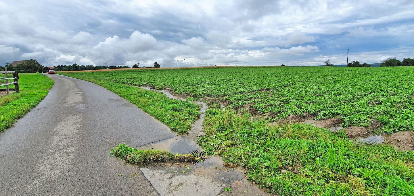 Niederschläge können Pflanzenschutzmittel und Dünger in Schächte leiten.