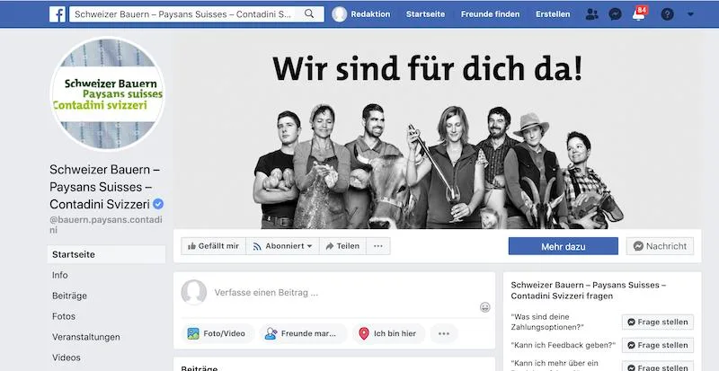 969b04a08e04a97ea589abc941141ed3872766a2 Die Bemühungen des SBV um Präsenz in den sozialen Medien scheinen Früchte zu tragen. (Bild Screenshot Facebook)